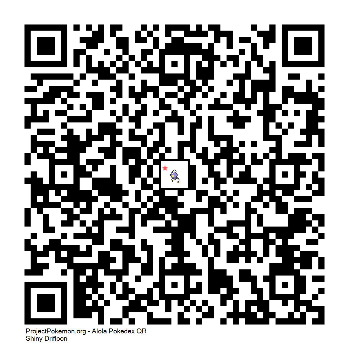 Cdigo QR de Drifloon variocolor